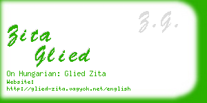 zita glied business card